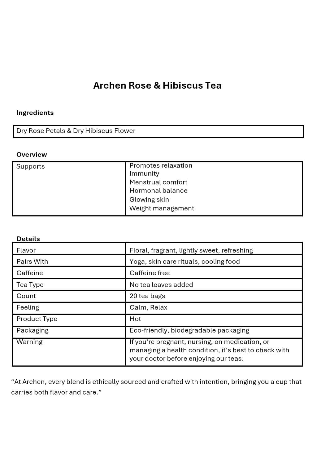 Rose and Hibiscus Tea - Image 3